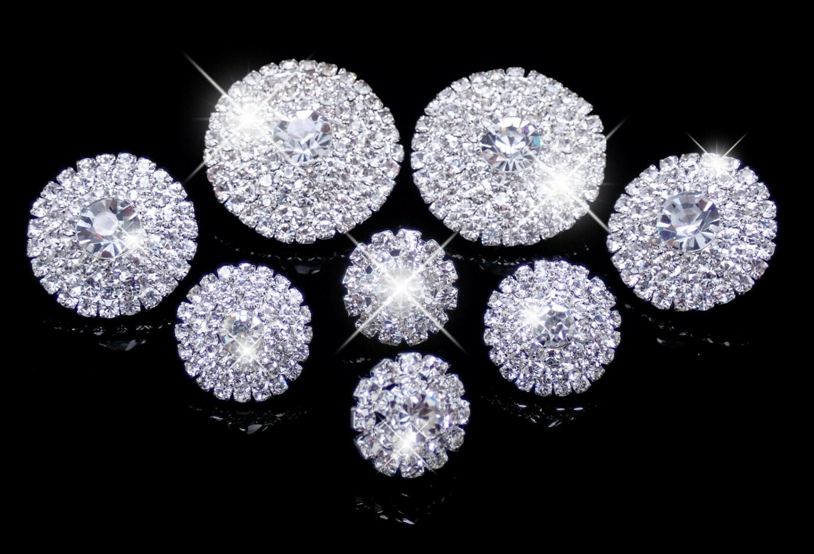 Silver Diamante Knocked Stud Earrings Multi Pack | PrettyLittleThing USA