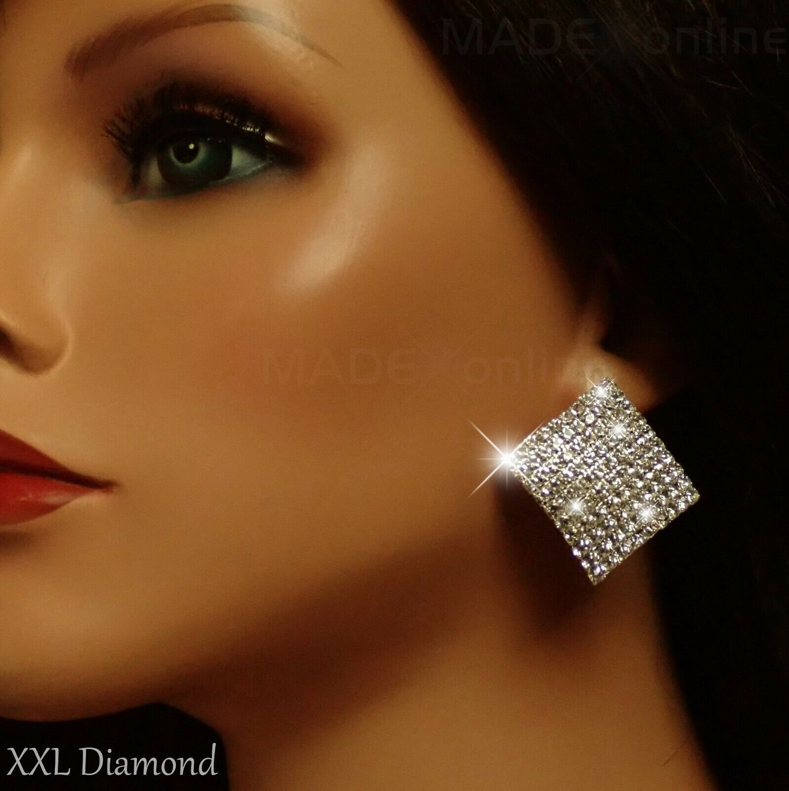 Gold Tone Diamante Hoop Earrings - TK Maxx UK