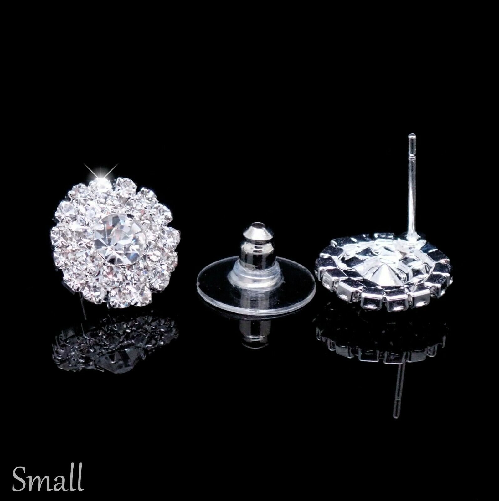 Small diamante deals stud earrings